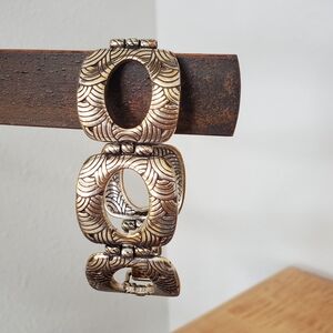 Brighton "Jazz Age" Collection Link Bracelet Early 2000s Retired (Tarnished)